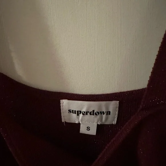 REVOLVE | Zoe Square Neck Dress | (burgundy)- SM - Picture 9 of 12